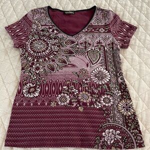 Vanilla Sugar Studded Graphic Short Sleeve T-shirt Size Petite Medium